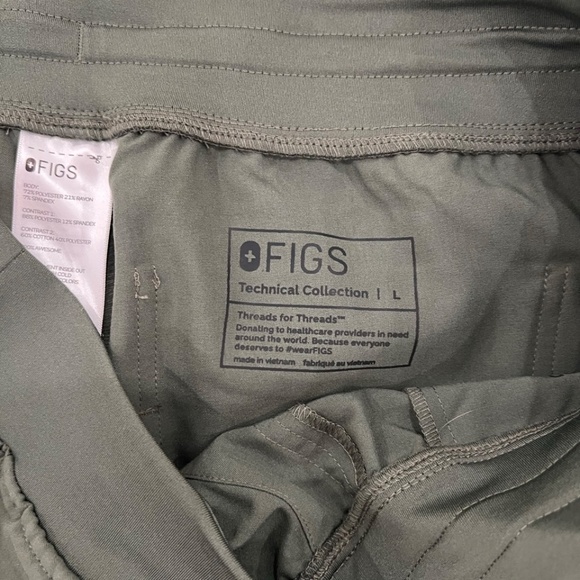 Figs Zamora Jogger Scrub Pants - Large, Moss - Picture 5 of 5